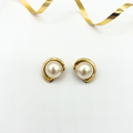 Vintage Faux Pearl Clip Earrings