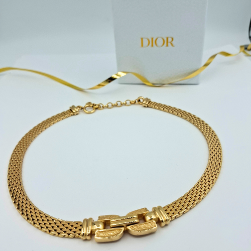 Vintage Christian Dior Geometric Necklace