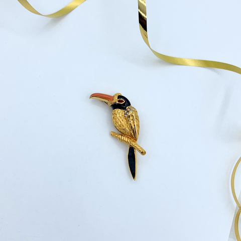 Vintage Carven Bird brooch