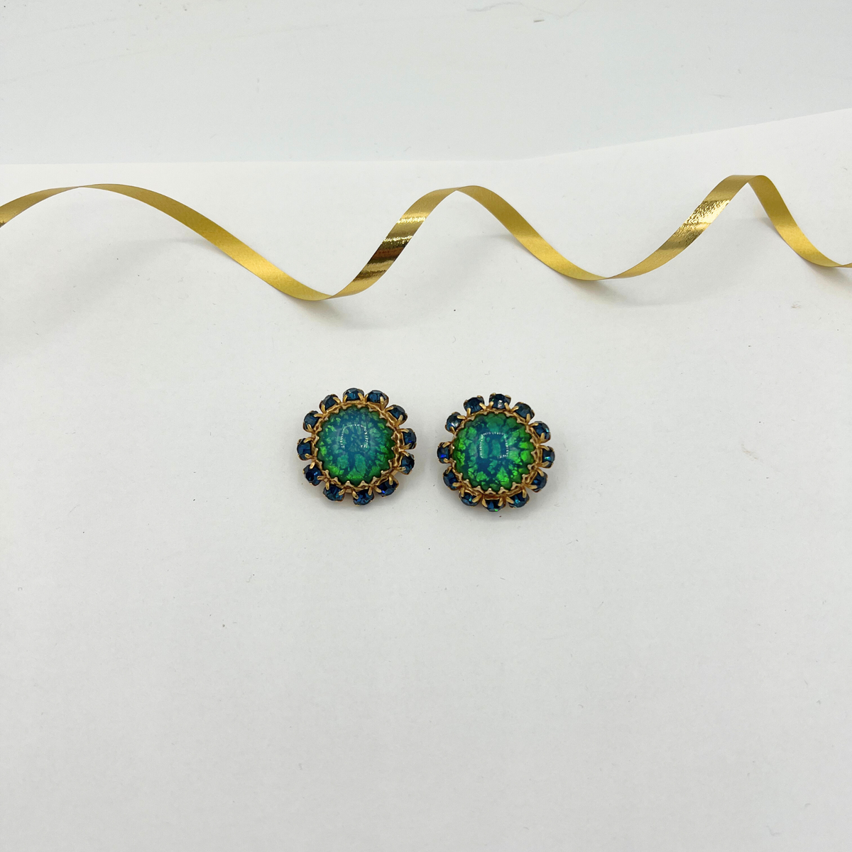 Vintage Henkel & Grosse for Christian Dior Cat's Eye Earrings – view 2
