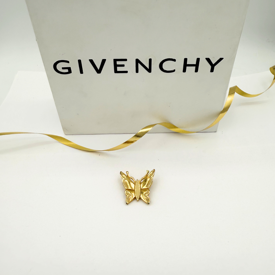 Vintage Givenchy Enamel Butterfly Brooch – view 2