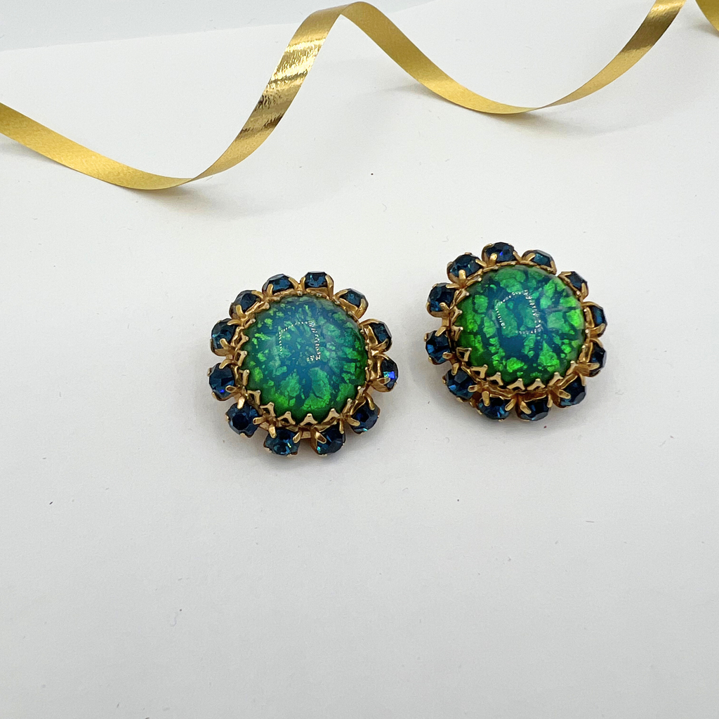 Vintage Henkel & Grosse for Christian Dior Cat's Eye Earrings