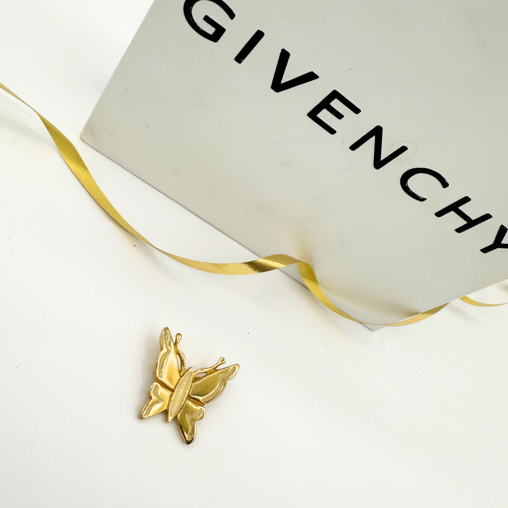 Vintage Givenchy Enamel Butterfly Brooch