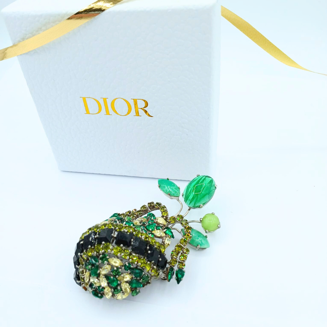 Vintage Christian Dior Stylised Fruit XL Brooch 1960s – view 2