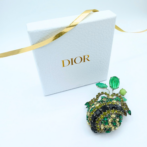 Christian Dior XL crystal brooch 1960s
