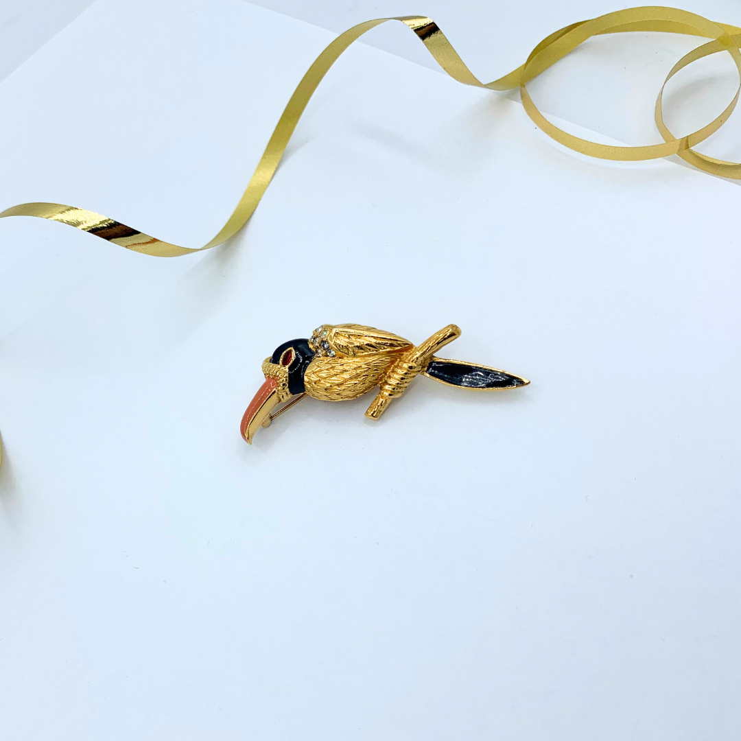 Vintage Carven Toucan Brooch – view 2