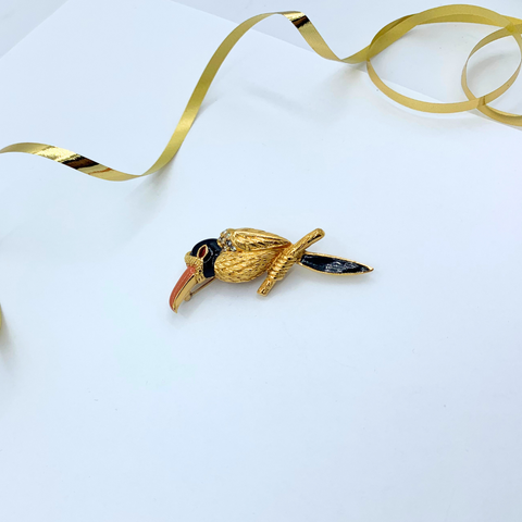 Vintage Carven Bird brooch