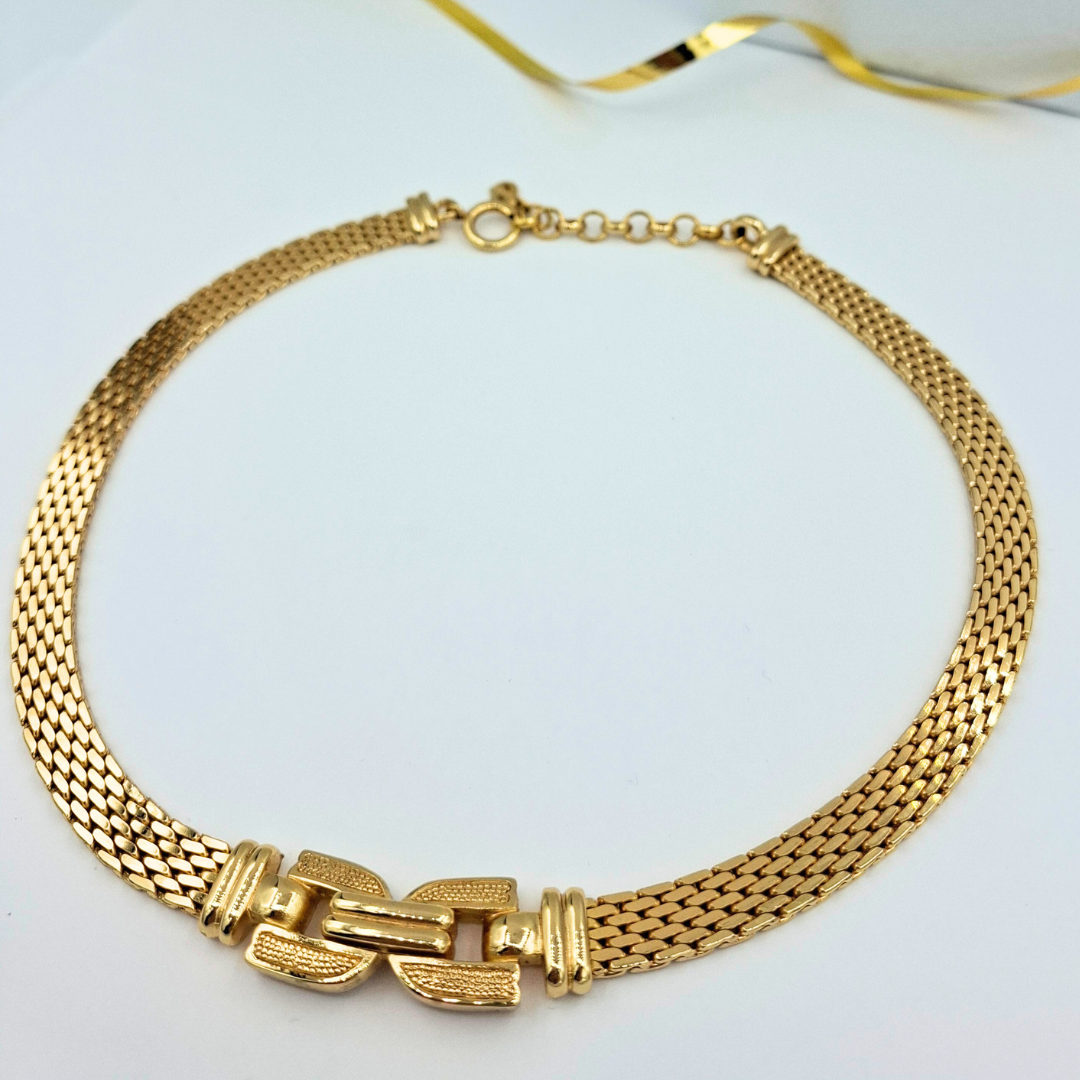 Vintage Christian Dior Geometric Necklace – view 4