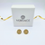 Versace Medusa Studs Zwart Emaille en Grieks Sleutelmotief