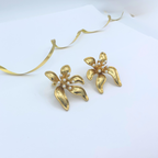 Vintage Oscar de la Renta XL Flower Earrings – view 2