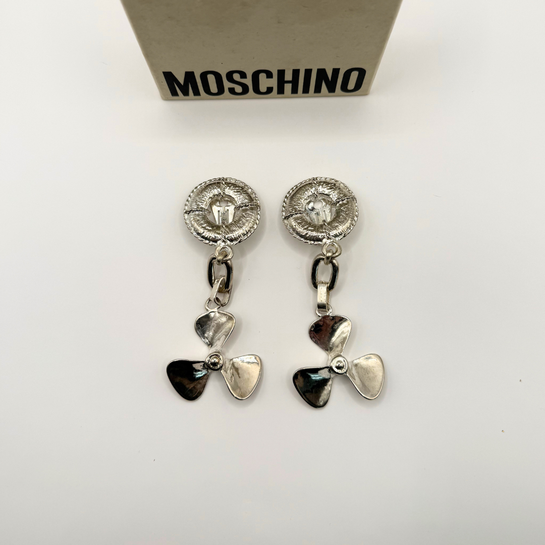 Vintage Moschino – Statement Earrings with Propeller, circa 1990s–2000s – view 4