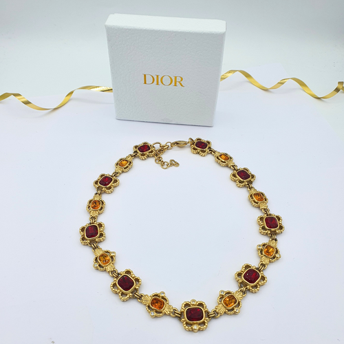 Vintage Christian Dior Baroque Petals Necklace