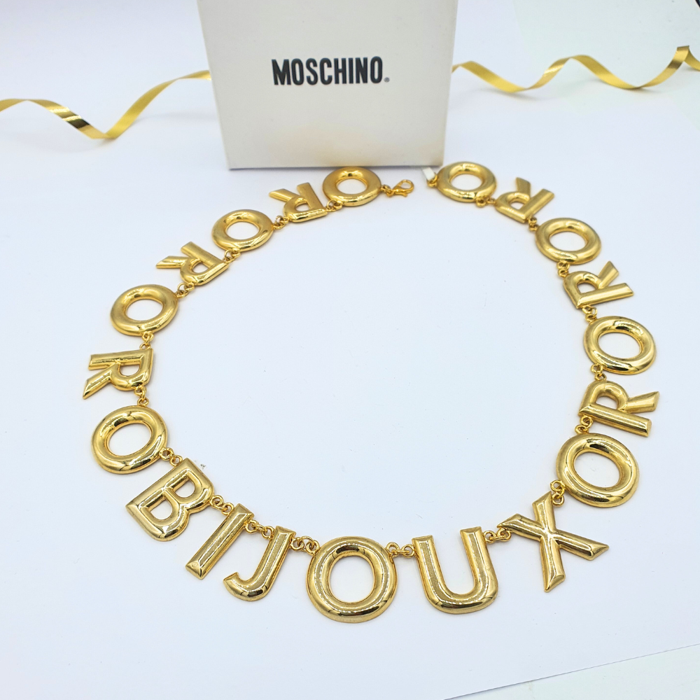 Vintage Moschino Oro Bijoux Necklace