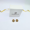 Versace Medusa Studs Zwart Emaille en Grieks Sleutelmotief