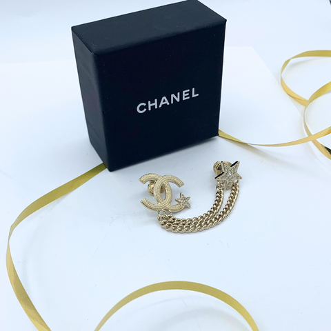 Chanel Brooch CC logo & Stars