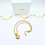 Vintage Christian Dior Snake Necklace with Pendant