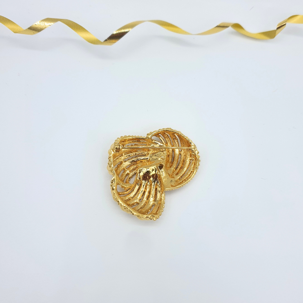 D’Orlan – Twisted Knot Brooch, vintage 1970s – view 3
