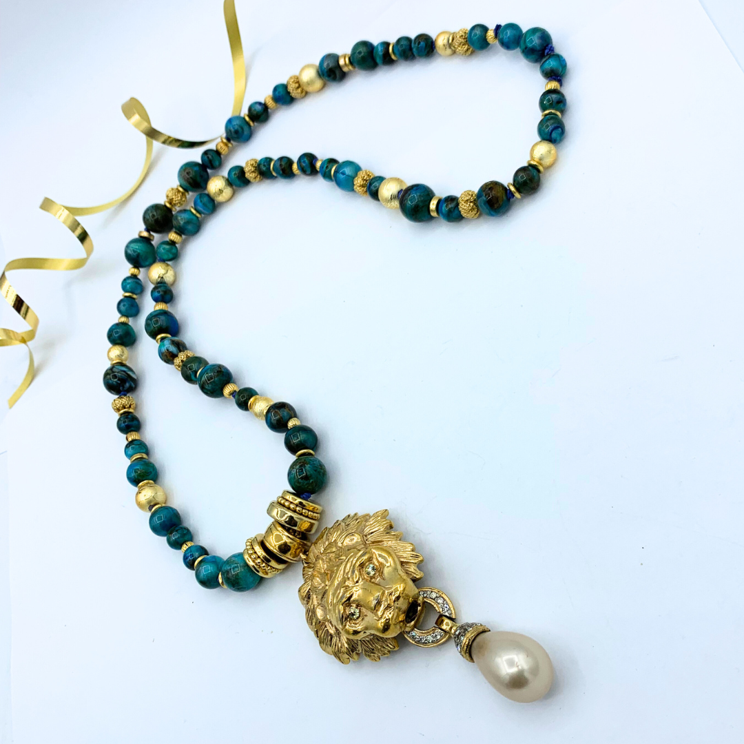 Vintage Valentino Beaded Necklace – view 2