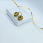 Vintage Christian Dior Teardrop Three-Dimensional Clip Earrings 1963 – view 2
