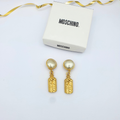 Moschino Vintage Earrings – “Perfume Bottle” Dangle Clips