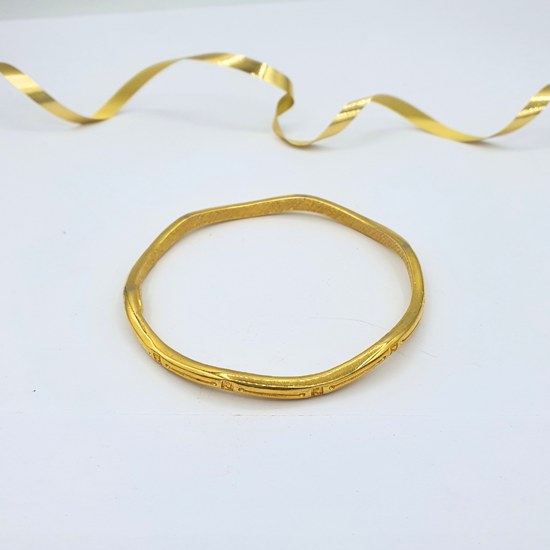 Vintage Fendi Minimalist Slim Bangle Bracelet