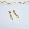 D’Orlan – Elongated Crystal Drop Earrings, vintage 1980s