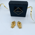 Lanvin Flower Clip Earrings