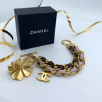Vintage Chanel Clover & CC Logo Bracelet – view 2