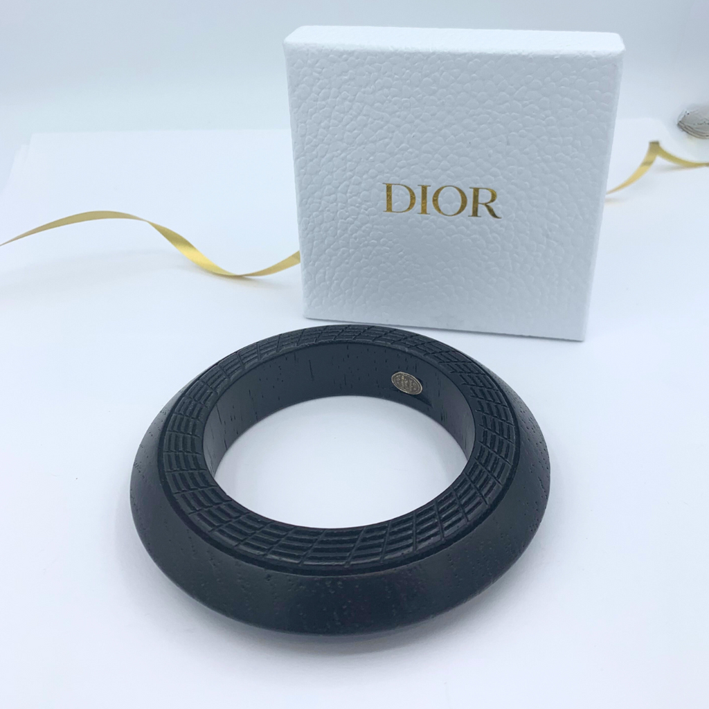 Vintage Christian Dior Boutique Wooden Bracelet