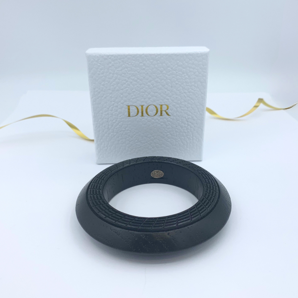 Vintage Christian Dior Boutique Wooden Bracelet – view 2