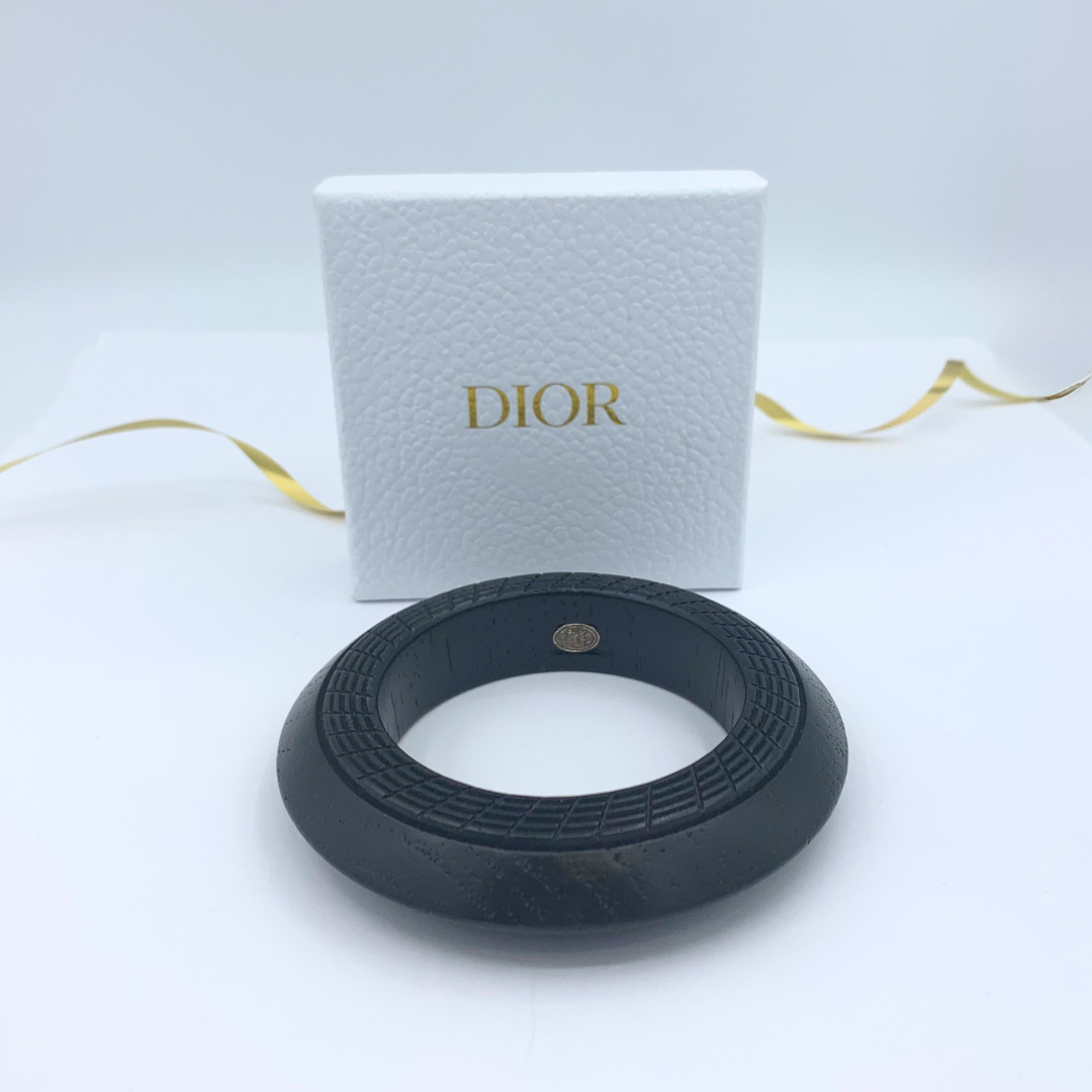 Vintage Christian Dior Boutique Wooden Bracelet – view 2