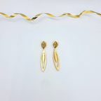 D’Orlan – Elongated Crystal Drop Earrings, vintage 1980s – view 3