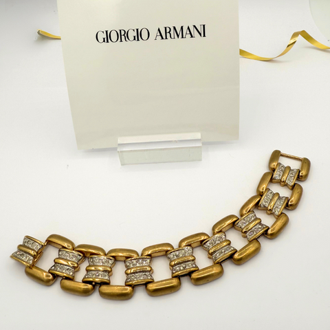 Giorgio Armani Geometrische Schakel Armband