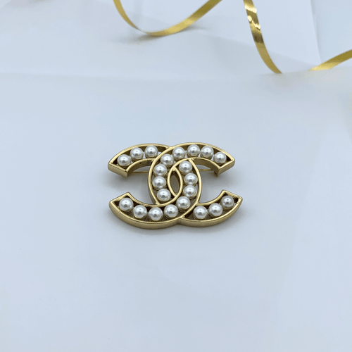 Vintage Chanel CC Faux Pearls Brooch – view 2