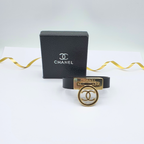 Vintage Chanel CC Logo Circular Frame Bracelet