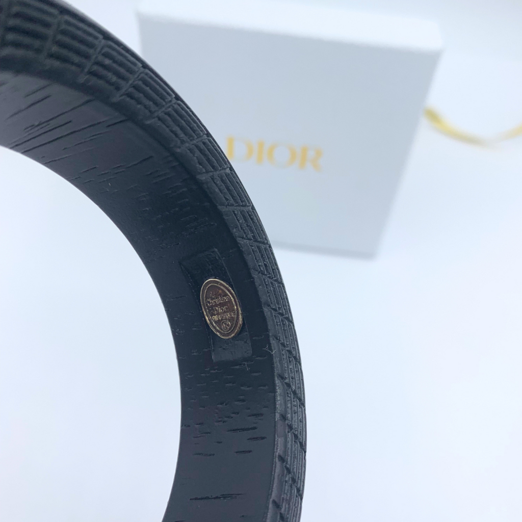 Vintage Christian Dior Boutique Wooden Bracelet – view 3