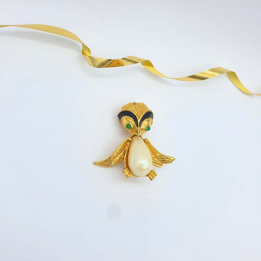 Vintage Carven – Jelly Belly Bird Brooch – view 2