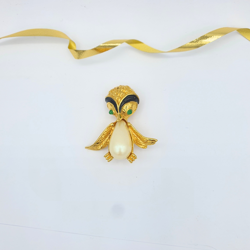 Vintage Carven – Jelly Belly Bird Brooch – view 3