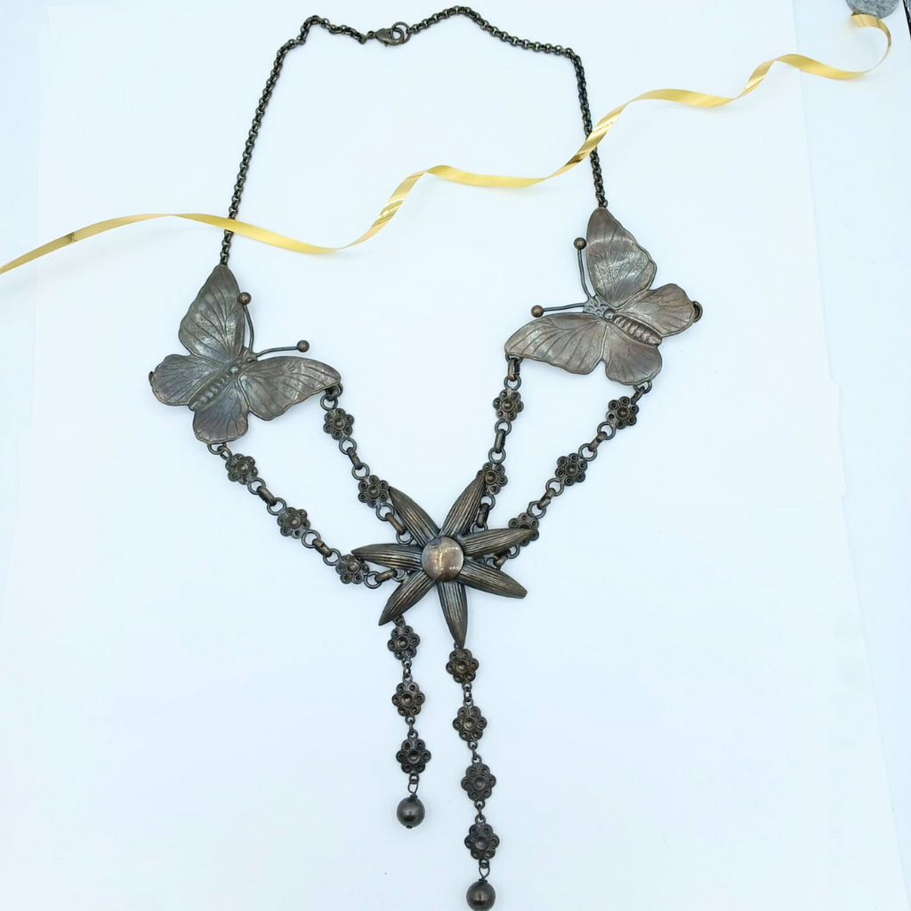 Vintage Moschino XL Butterfly Necklace