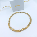 Vintage Christian Dior Geometric Choker Necklace