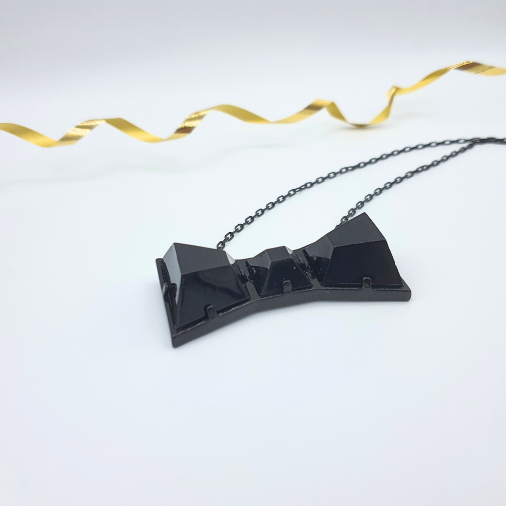 Sonia Rykiel – Black Bow Necklace, vintage 1980s – view 3