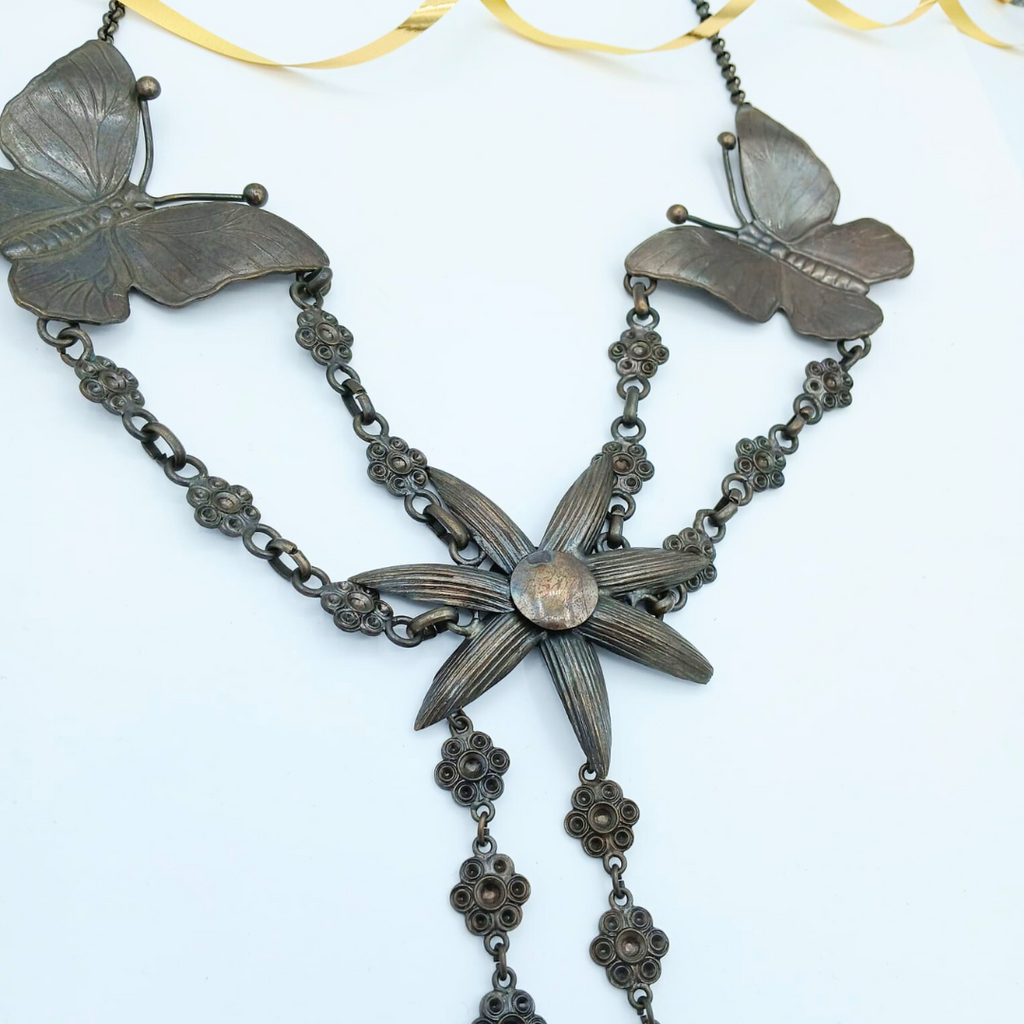 Vintage Moschino XL Butterfly Necklace – view 4