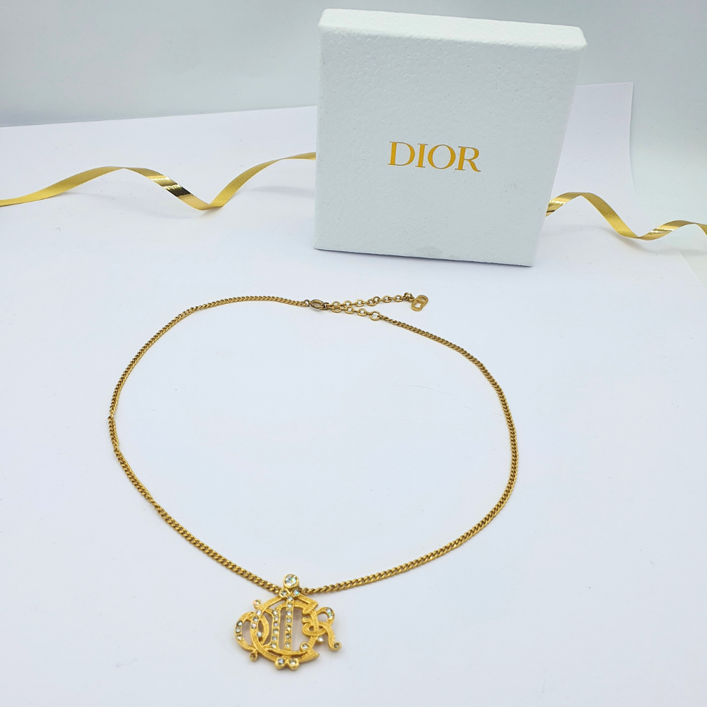 Vintage Christian Dior Monogram Necklace