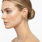Vintage Yves Saint Laurent – Bow Earrings, circa 1980s – view 2