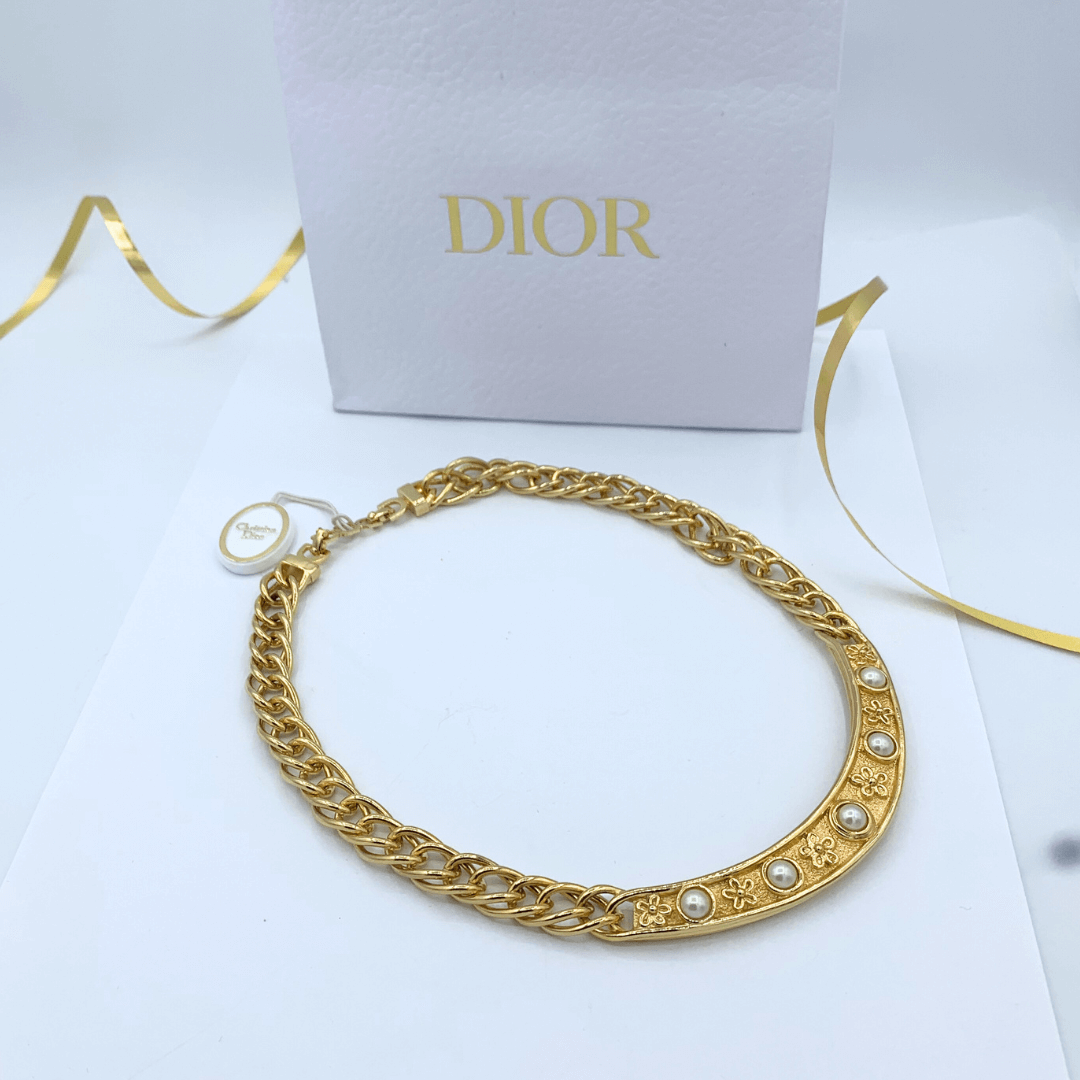 Vintage Dior Faux Pearl Necklace