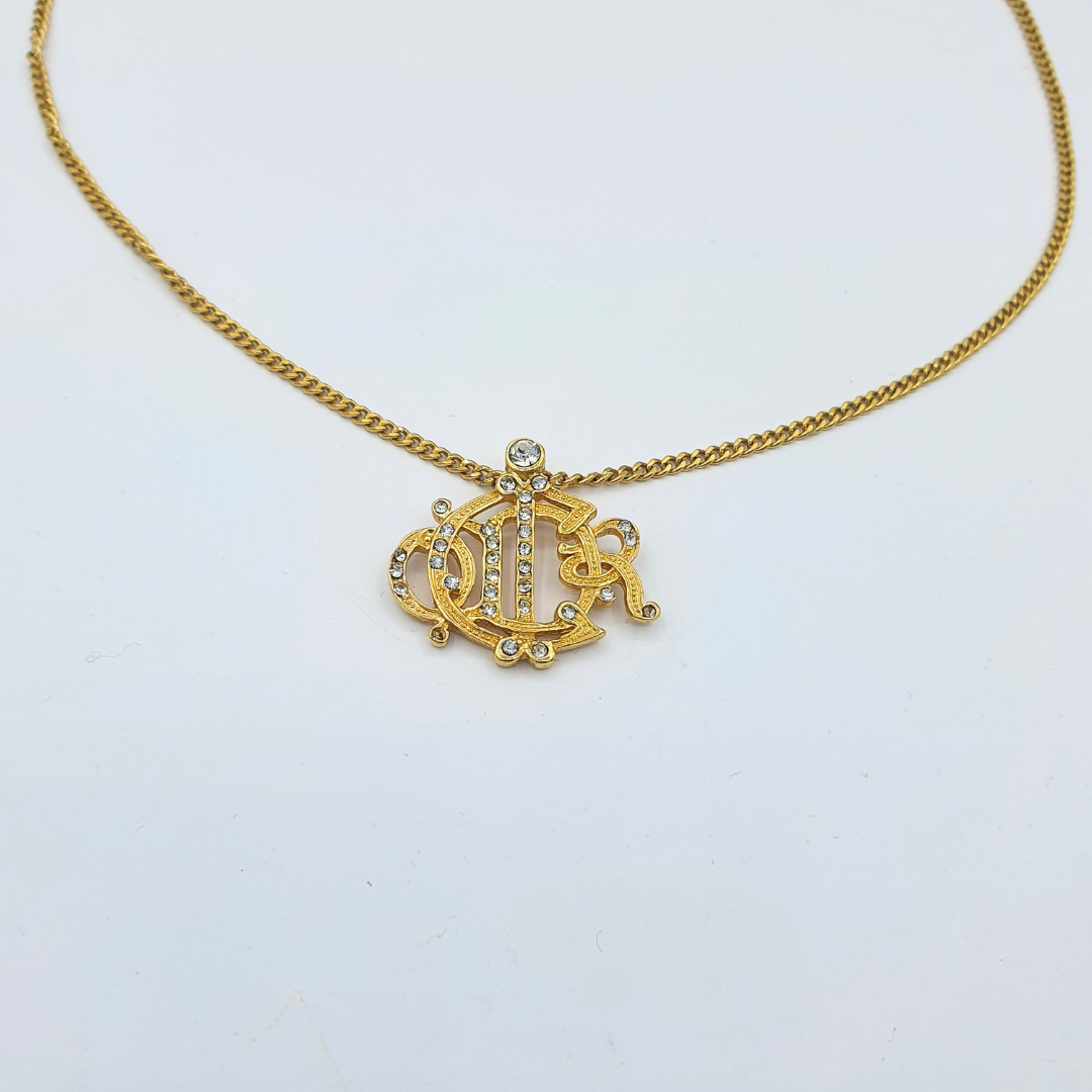 Vintage Christian Dior Monogram Necklace – view 2