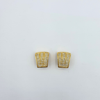 Vintage Christian Dior Trapezoid Clip Earrings – view 2
