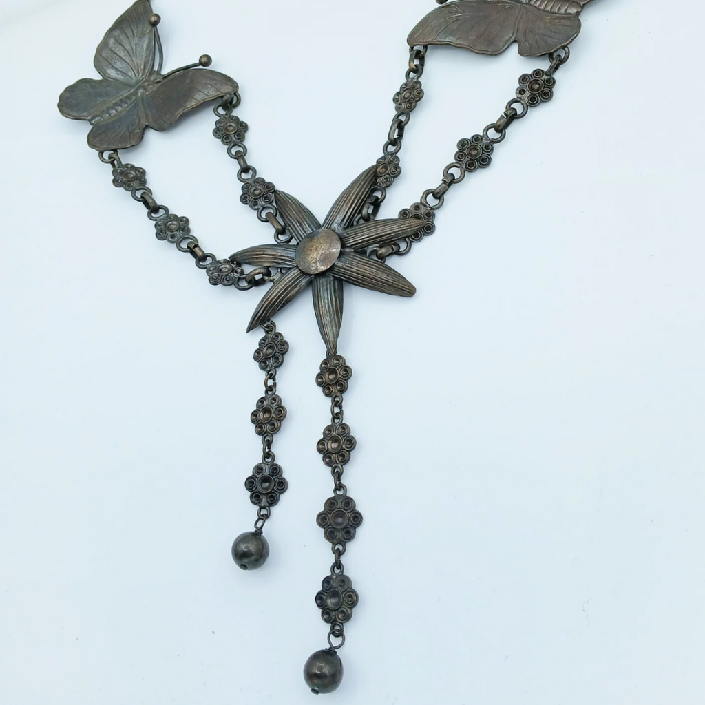Vintage Moschino XL Butterfly Necklace – view 6