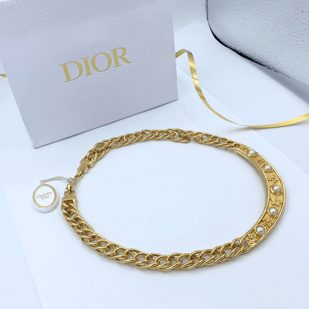 Vintage Dior Faux Pearl Necklace – view 2