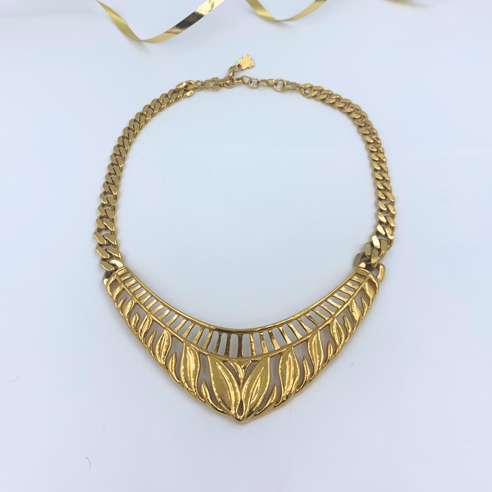 Vintage Lanvin – V-Shaped Statement Necklace